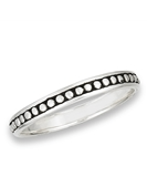 Sterling Silver Thin Dot Ring