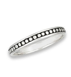 Sterling Silver Thin Dot Ring
