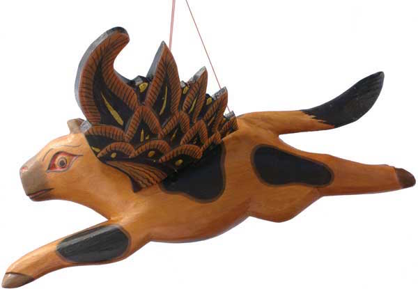 Flying Wood Cow