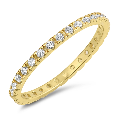 Gold Plated CZ Ring