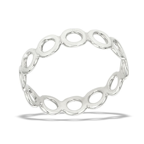 Sterling Silver Band of Circles