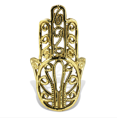 Gold-Tone Hamsa Ring
