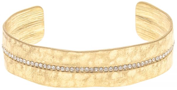 Gold Tone Crustal Cuff Bracelet