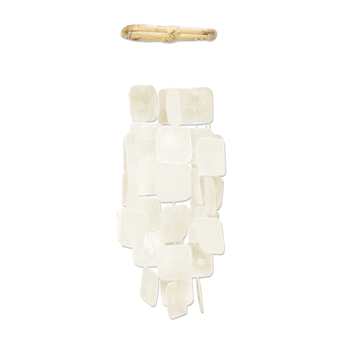Small Square Capiz Shell Wind Chime